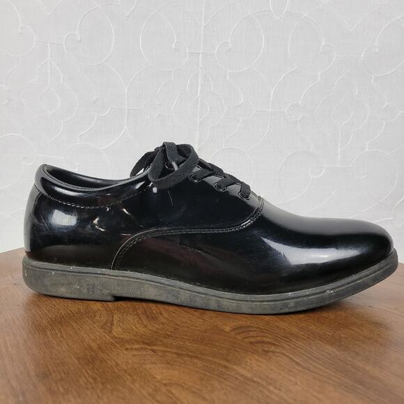 DINKLES Shoes Mens 11 Womens 13 Black Patent Formal Marching Band  Lace Up - Picture 16 of 16